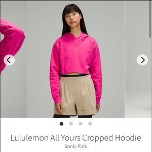 Lululemon All yours cropped hoodie